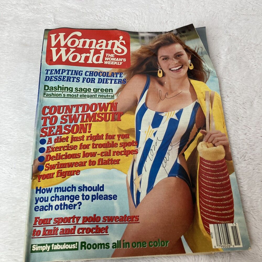 Woman's World Magazine Decorating Knitting April 12, 1988